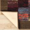 Superior Washable Indoor Area Rug, for Dining, Kitchen, Office, Modern Floor Decor, Soft Aesthetic Rugs, Abstract Brushstrokes Indoor Rug, Brayton Collection, 5′ x 8′, Orange(Brown-burgundy)