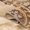 Superior Washable Indoor Area Rug, for Dining, Kitchen, Office, Modern Floor Decor, Soft Aesthetic Rugs, Abstract Brushstrokes Indoor Rug, Brayton Collection, 5′ x 8′, Orange(Brown-cream – Z)