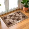 Superior Washable Indoor Area Rug, for Dining, Kitchen, Office, Modern Floor Decor, Soft Aesthetic Rugs, Abstract Brushstrokes Indoor Rug, Brayton Collection, 5′ x 8′, Orange(Chocolate)