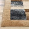 Superior Washable Indoor Area Rug, for Dining, Kitchen, Office, Modern Floor Decor, Soft Aesthetic Rugs, Abstract Brushstrokes Indoor Rug, Brayton Collection, 5′ x 8′, Orange(Cream Grey)