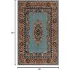Superior Washable Indoor Area Rug, for Dining, Kitchen, Office, Modern Floor Decor, Soft Aesthetic Rugs, Abstract Brushstrokes Indoor Rug, Brayton Collection, 5′ x 8′, Orange(Blue/Green – Z)