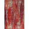 Superior Washable Indoor Area Rug, for Dining, Kitchen, Office, Modern Floor Decor, Soft Aesthetic Rugs, Abstract Brushstrokes Indoor Rug, Brayton Collection, 5′ x 8′, Orange(Red – Z)