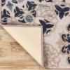 Superior Washable Indoor Area Rug, for Dining, Kitchen, Office, Modern Floor Decor, Soft Aesthetic Rugs, Abstract Brushstrokes Indoor Rug, Brayton Collection, 5′ x 8′, Orange(Cream)