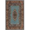 Superior Washable Indoor Area Rug, for Dining, Kitchen, Office, Modern Floor Decor, Soft Aesthetic Rugs, Abstract Brushstrokes Indoor Rug, Brayton Collection, 5′ x 8′, Orange(Blue/Green – Z)