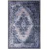 Superior Washable Indoor Area Rug, for Dining, Kitchen, Office, Modern Floor Decor, Soft Aesthetic Rugs, Abstract Brushstrokes Indoor Rug, Brayton Collection, 5′ x 8′, Orange(Grey)