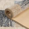Superior Washable Indoor Area Rug, for Dining, Kitchen, Office, Modern Floor Decor, Soft Aesthetic Rugs, Abstract Brushstrokes Indoor Rug, Brayton Collection, 5′ x 8′, Orange(Cream Grey)