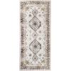 Superior Washable Indoor Large Area Rug, Nylon, Home Decor, Living Room, Bedroom, Hallway, Office, Machine Wash, Durable Cotton Backing, Traditional, Zadar Collection, 10′ x 14′, Navy Blue/Ivory(Beige Ivory)