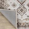 Superior Washable Indoor Large Area Rug, Nylon, Home Decor, Living Room, Bedroom, Hallway, Office, Machine Wash, Durable Cotton Backing, Traditional, Zadar Collection, 10′ x 14′, Navy Blue/Ivory(Beige Ivory)
