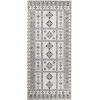 Superior Washable Indoor Large Area Rug, Nylon, Home Decor, Living Room, Bedroom, Hallway, Office, Machine Wash, Durable Cotton Backing, Traditional, Zadar Collection, 10′ x 14′, Navy Blue/Ivory(Ivory)