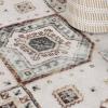 Superior Washable Indoor Large Area Rug, Nylon, Home Decor, Living Room, Bedroom, Hallway, Office, Machine Wash, Durable Cotton Backing, Traditional, Zadar Collection, 10′ x 14′, Navy Blue/Ivory(Beige Ivory)