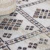 Superior Washable Indoor Large Area Rug, Nylon, Home Decor, Living Room, Bedroom, Hallway, Office, Machine Wash, Durable Cotton Backing, Traditional, Zadar Collection, 10′ x 14′, Navy Blue/Ivory(Ivory)