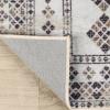 Superior Washable Indoor Large Area Rug, Nylon, Home Decor, Living Room, Bedroom, Hallway, Office, Machine Wash, Durable Cotton Backing, Traditional, Zadar Collection, 10′ x 14′, Navy Blue/Ivory(Ivory)