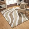 Superior Waverling Shag Indoor Area Rug, Beige, 8′ x 10′