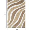 Superior Waverling Shag Indoor Area Rug, Beige, 8′ x 10′