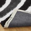 Superior Waverling Shag Indoor Area Rug, Black, 4′ x 6′