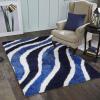 Superior Waverling Shag Indoor Area Rug, Navy Blue, 5′ x 8′