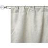 Superior Waverly Blackout Curtain Set of 2, Thermal Insulated Panel Pair with Grommet Top Header, Beautiful Embossed Wave Room Darkening Drapes, Available in 4 Lengths – Ivory, 52”x84” each(Ivory)