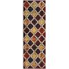 Superior Witland Modern Trellis Indoor Area Rug with Jute Backing Decor for Bedroom, Office, Living Room, Entryway, Vintage Tribal Area Rugs Viking Collection, 8′ x 10′, Royal Blue(Red Blue)