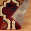 Superior Witland Modern Trellis Indoor Area Rug with Jute Backing Decor for Bedroom, Office, Living Room, Entryway, Vintage Tribal Area Rugs Viking Collection, 8′ x 10′, Royal Blue(Red Blue)
