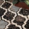 Superior Witland Modern Trellis Indoor Area Rug with Jute Backing Decor for Bedroom, Office, Living Room, Entryway, Vintage Tribal Area Rugs Viking Collection, 8′ x 10′, Royal Blue(Chocolate)