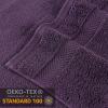Superior Zero Twist 100% Cotton Bathroom Towels, Super Soft, Fluffy, and Absorbent, Premium Quality 6 Piece Towel Set with 2 Washcloths, 2 Hand Towels, and 2 Bath Towels, Coral(Grape Seed)