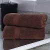 Superior Zero Twist 100% Cotton Bathroom Towels, Super Soft, Fluffy, and Absorbent, Premium Quality 6 Piece Towel Set with 2 Washcloths, 2 Hand Towels, and 2 Bath Towels, Coral(Espresso)