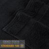 Superior Zero Twist 100% Cotton Bathroom Towels, Super Soft, Fluffy, and Absorbent, Premium Quality 6 Piece Towel Set with 2 Washcloths, 2 Hand Towels, and 2 Bath Towels, Coral(Black)
