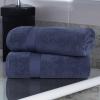 Superior Zero Twist 100% Cotton Bathroom Towels, Super Soft, Fluffy, and Absorbent, Premium Quality 6 Piece Towel Set with 2 Washcloths, 2 Hand Towels, and 2 Bath Towels, Coral(Midnight Blue)