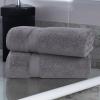 Superior Zero Twist 100% Cotton Bathroom Towels, Super Soft, Fluffy, and Absorbent, Premium Quality 6 Piece Towel Set with 2 Washcloths, 2 Hand Towels, and 2 Bath Towels, Coral(Grey)