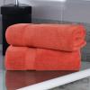 Superior Zero Twist 100% Cotton Bathroom Towels, Super Soft, Fluffy, and Absorbent, Premium Quality 6 Piece Towel Set with 2 Washcloths, 2 Hand Towels, and 2 Bath Towels, Coral(Brick)