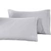 100% Egyptian Cotton 1500 Thread Count Oversized Standard Pillowcase Set Solid, White(Platinum)