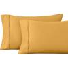 1200 Thread Count 100% Egyptian Cotton, Soft and Breathable, 2-Piece King Pillowcase Set Solid, White(Dijon)