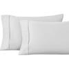 1200 Thread Count 100% Egyptian Cotton, Soft and Breathable, 2-Piece King Pillowcase Set Solid, White(Platinum)