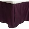 3000 Series Wrinkle Resistant Cloud Solid Bed Skirt, Twin XL, Tan(Plum)