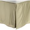 3000 Series Wrinkle Resistant Cloud Solid Bed Skirt, Twin XL, Tan(Sage)