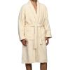 Cotton Unisex Terry Robe, Soft And Absorbent Robes For Men And Women, Bathroom Accessories(Ivory)