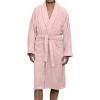 Cotton Unisex Terry Robe, Soft And Absorbent Robes For Men And Women, Bathroom Accessories(Pink)