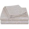 SUPERIOR 3 Piece Cotton Blend Paisley Duvet Cover Set, King/California King, Navy Blue(White)