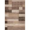 SUPERIOR Indoor Area Rug, Jute Backed, Modern Geometric Patchwork Floor Decor for Bedroom, Office, Living Room, Entryway, Hardwood Floors, Rockwood Collection, 6′ x 9′, Slate(Beige)