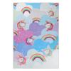 SUPERIOR Kids Indoor Area Rug, Elephant Design, Cute Rugs for Bedroom, Nursery, Playroom, Living Room, Entryway, Unique Accent, Soft Cotton Backed Rugs, Nursery Collection, 4′ x 6′, Baby Blue(Unicorn – Turquoise)