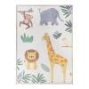 SUPERIOR Kids Indoor Area Rug, Elephant Design, Cute Rugs for Bedroom, Nursery, Playroom, Living Room, Entryway, Unique Accent, Soft Cotton Backed Rugs, Nursery Collection, 4′ x 6′, Baby Blue(Animal – Ivory)