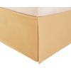 Superior 100% Brushed Microfiber Pleated Bed Skirt, Queen, Chrome(Gold)