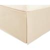 Superior 100% Brushed Microfiber Pleated Bed Skirt, Queen, Chrome(Tan)