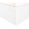 Superior 100% Brushed Microfiber Pleated Bed Skirt, Queen, Chrome(White)