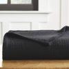 Superior 100% Cotton Toros Textured Blanket All Season Premium Thermal Blanket Woven Reversible Ultra-Soft and Warm Cotton Blankt for Bed/Couch, Waffle Stitch Collection, Full/Queen, Turquoise(Black)