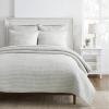 Superior 100% Silk Pick Stitch 3-Piece Quilt Set, 1 Medium Weight All-Season Coverlet, 2 Pillow Shams, Luxury Sets, Handmade Comfy Home Bedding, Cotton Fill, Bella Collection, Queen Size, Light Brown(Silver)