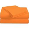 Superior 1500 Series Premium Quality 100% Brushed Soft Microfiber 4-Piece Luxury Deep Pocket Cooling Bed Sheet Set, Hypoallergenic, Wrinkle and Stain Resistant – Full, Teal(Orange)