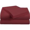 Superior 1500 Series Premium Quality 100% Brushed Soft Microfiber 4-Piece Luxury Deep Pocket Cooling Bed Sheet Set, Hypoallergenic, Wrinkle and Stain Resistant – Full, Teal(Burgundy)