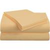 Superior 1500 Series Premium Quality 100% Brushed Soft Microfiber 4-Piece Luxury Deep Pocket Cooling Bed Sheet Set, Hypoallergenic, Wrinkle and Stain Resistant – Full, Teal(Gold)