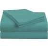Superior 1500 Series Premium Quality 100% Brushed Soft Microfiber 4-Piece Luxury Deep Pocket Cooling Bed Sheet Set, Hypoallergenic, Wrinkle and Stain Resistant – Full, Teal(Teal)